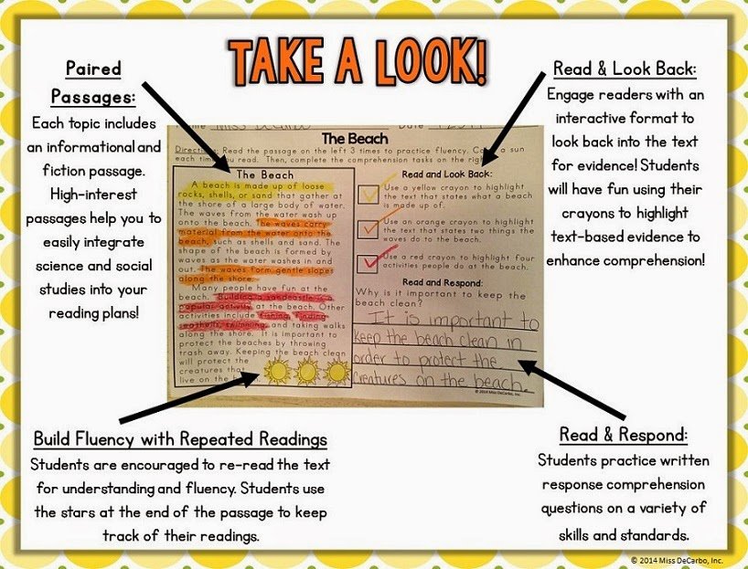summer text evidence reading passages with a freebie miss decarbo