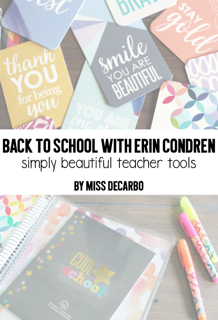 Beautiful Back to School Tools for Teachers: An Erin Condren Review by Miss DeCarbo