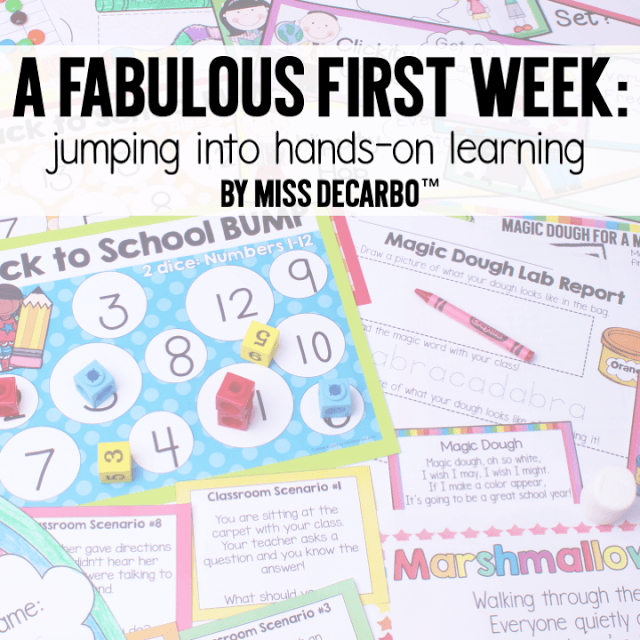A BIG Collection of Fun and Engaging Activities, Lessons, and Ideas for the first week of school! - by Miss DeCarbo